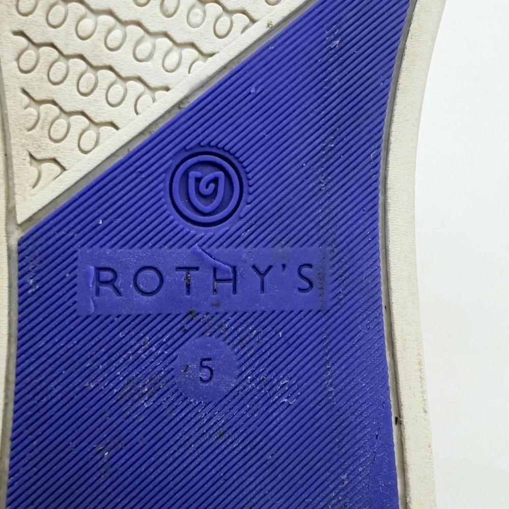 Rothy's Sneaker Women 5 Navy Night Slip On Knit Washable Sustainable Casual Shoe